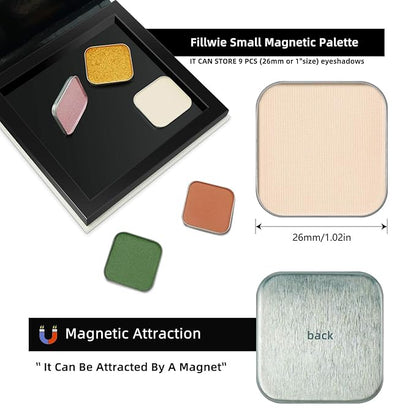Single Matte Eyeshadow with Metal Pan, Long-lasting Natural Nude Color No-Makeup Look, Palette Refill, Base Eyeshadow Powder for Empty Magnetic Palette (Ivory Elegance)