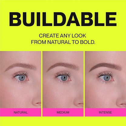 Brow Pencil - Fine Tip, Smooth & Creamy, Long Wearing, Water Resistant - Buildable Looks: Natural to Bold Eyebrows - Vegan & Cruelty Free Women's Beauty, Eyebrow Filler Makeup (Dark Brown)
