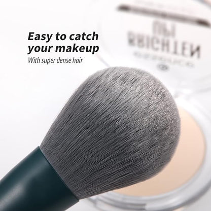 DUcare Christmas Makeup Brushes Set 17 Pcs with Brush Cleaning Mat and Makeup Sponge Professional Face Powder Eye Shadow Powder Liquid Cream