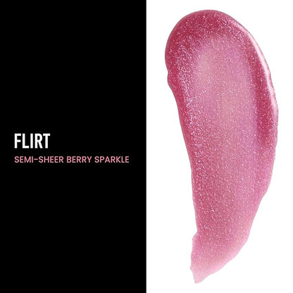 Frankie Rose Cosmetics Lip Gloss | Non-Sticky Formula, Long Lasting Gloss Shimmer, Bold Pigment & Hydrating Gloss of Lips, Flirt Shimmer Lip Gloss, 20g