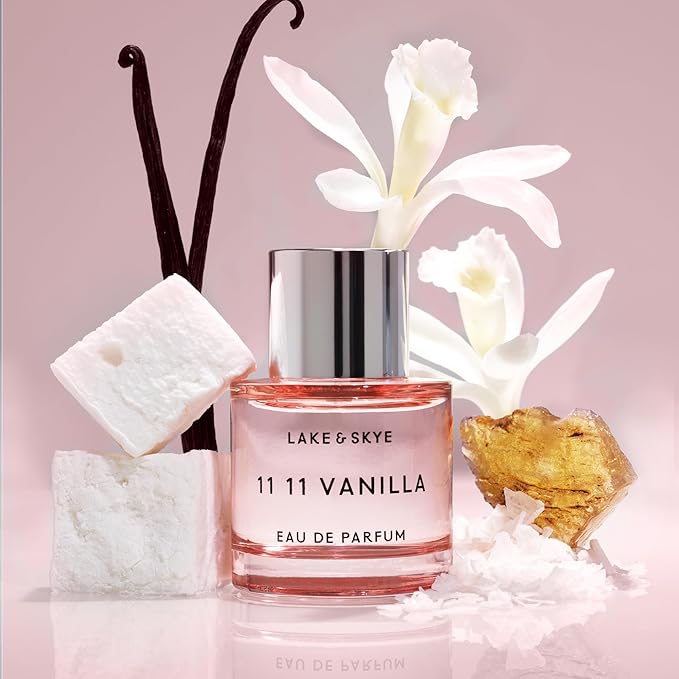 Lake & Skye 11 11 Vanilla Eau de Parfum Sample 2mL, Musk Perfume, Sea Salt, Star Apple, Vanilla Créme, Vegan