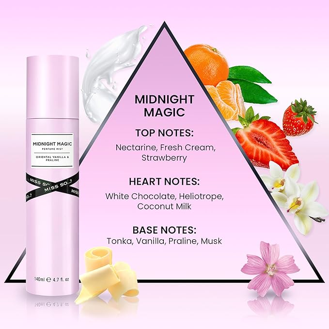 So...? Midnight Magic Perfume Mist for Women - 4.7 oz Mist - Pack of 3