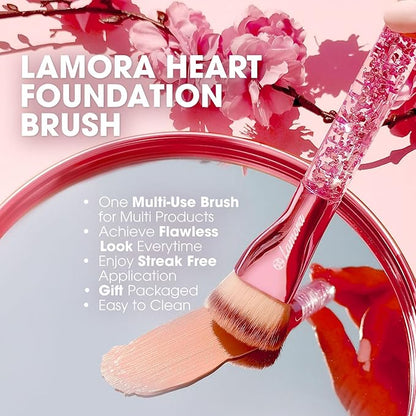 Blending Liquid Makeup Foundation Brush - Kabuki Contour Brush, Face Buffing Brush With Pro Quality Synthetic Dense Bristles For Stippling Mineral Cream, Powder, Blush