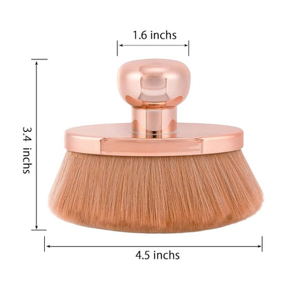 UNIMEIX Blend & Blur Extra Large Body Makeup Brush with Drawstring Bag, 4.5 Inch Wide-headed Sunscreen Applicator Kabuki Brush for Face, Legs, Body (RoseGold)