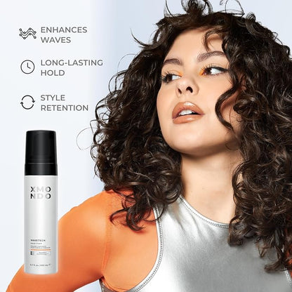 XMONDO Wave Foam & Salty Sea Spray Bundle (6 Fl Oz) - Vegan Anti-Frizz Formulas for Waves, Texture, and Shine, 2pc Set