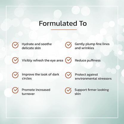 TruSkin Eye Cream for a Hydrated, Brighter-Looking Eye Area - Improve Appearance of Dark Circles & Puffiness - Hyaluronic Acid, Glycolic Acid, Vitamins C, B5, E - Under Eye Cream for Women, 0.5 fl oz