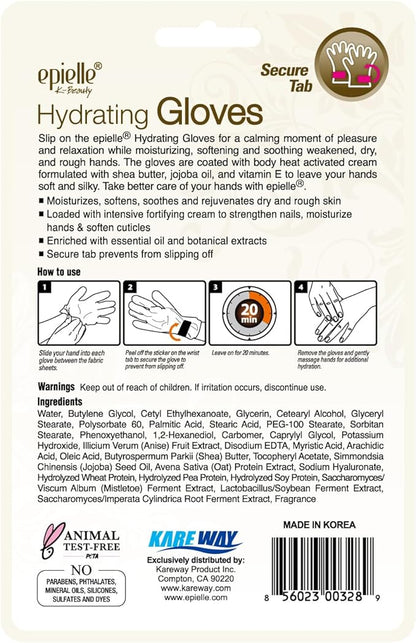 Epielle Hydrating Hand Mask 6 Pairs, Deep Moisturizing Gloves for Dry, Cracked Hands, Self Care Gifts for Women, Spa Kit, Stocking Stuffers, Thanksgiving Essentials