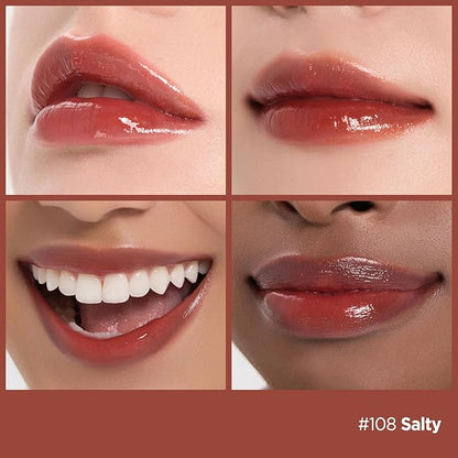 Laka Fruity Glam Lip Tint Mini Best Sellers, Best Friends Set, #121 Ash Nut, #108 Salty, #120 Caffeine Rose, #102 Dewy