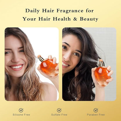 Hair Perfume for Women, Eau De Toilette Spray with Vitamin B5, Moisturizing & Nourishing Hair, Clean Fragrances Hair Spray Women, Daily Hair Repair Mist, Citrus, 2.5 fl oz
