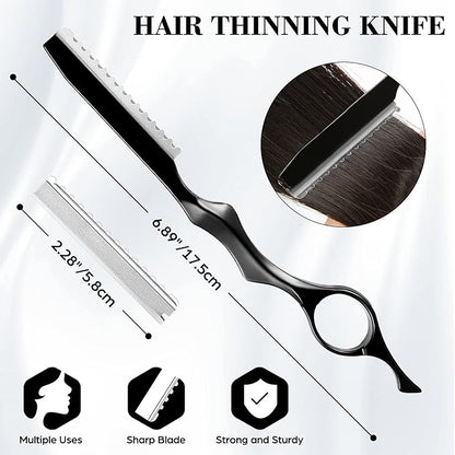 Hair Cutting Scissors Professional 6.89 inch Barber Scissors Multifunctional Salon Thinning Scissors Straight Shears Tools for Mother Father Friends' Christmas Gift