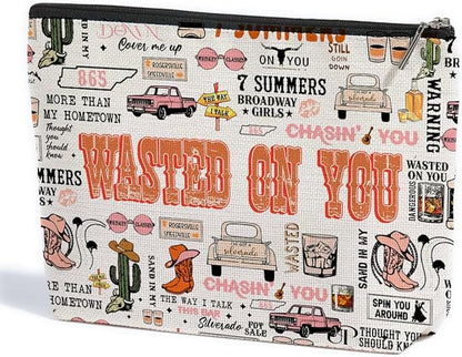 Western Makeup Bag Western Gifts for Women Western Stuff Cowgirl Gifts Country Gifts Retro Cosmetic Bag Zipper Pouch for Mothers Day Graduation Birthday-13