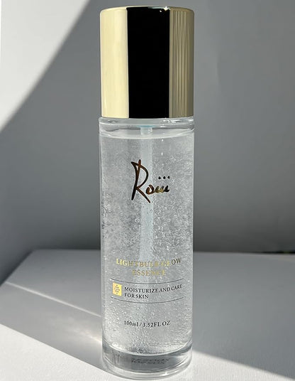 Roiii Light Bulb Glow Essence Serum - Vitamin C + Niacinamide + Hyaluronic Acid - Brightening Face Essence for Glowing Skin - Neck Reduce Dark Spots & Even Skin Tone 3.52 FL.OZ