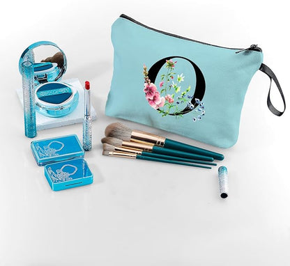 Happy Birthday Friendship Bridesmaid Team Gifts for Employees Women Mom Girl Daughter Teenage Personalized Make up Cosmetic Bag Travel with Mirror Mothers Day Christmas Graduation O
