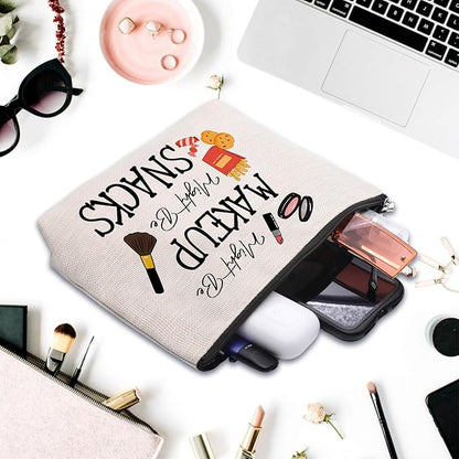 Snack Bags, Emergency Food Bag Packing Cubes for Women Trip Gifts Favors Travel Bag Essentials, Emergency Snacks Bag Makeup Cosmetic Bag Pouch