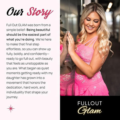 Full Out Glam Magnetic Eyelashes and Eyeliner Kit - Contains 3 Styles of Reusable Magnetic Lashes, LashMate Applicator, BackSpot Liner - Easy to Wear, No Glue Needed, Performance Gift Set