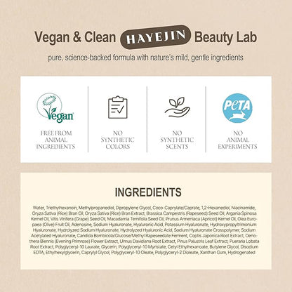 HAYEJIN RiceFila Milk Toner for Glass Skin – 2-in-1 Hydrating Korean Rice Toner with Niacinamide, 8 Hyaluronic Acids & 6 Peptides – Dual Phase Lightweight Rice Bran Facial Toner 5.07 fl oz