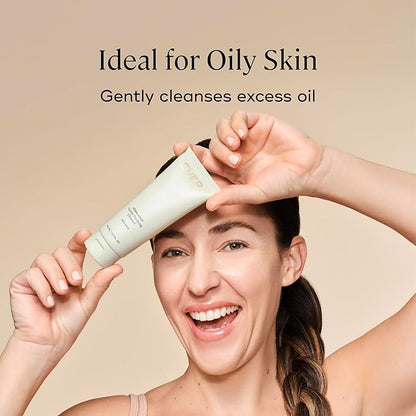 EVER Rebalance Gentle Purifying Cleanser – Purifying Gel Cleanser with Salicylic Acid & Willow Bark for Oily Skin, Deep Pore Cleanse & Blemish Control, Clean-Formulated - 3.5 fl oz