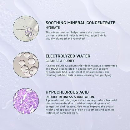 Prequel Skin Universal Skin Solution Hypochlorous Acid Spray for Face and Body. Fine Mist HOCL Facial Cleanser and Dermal Spray with Minerals & Electrolyzed Water - pH-Stabilized Care. 4oz