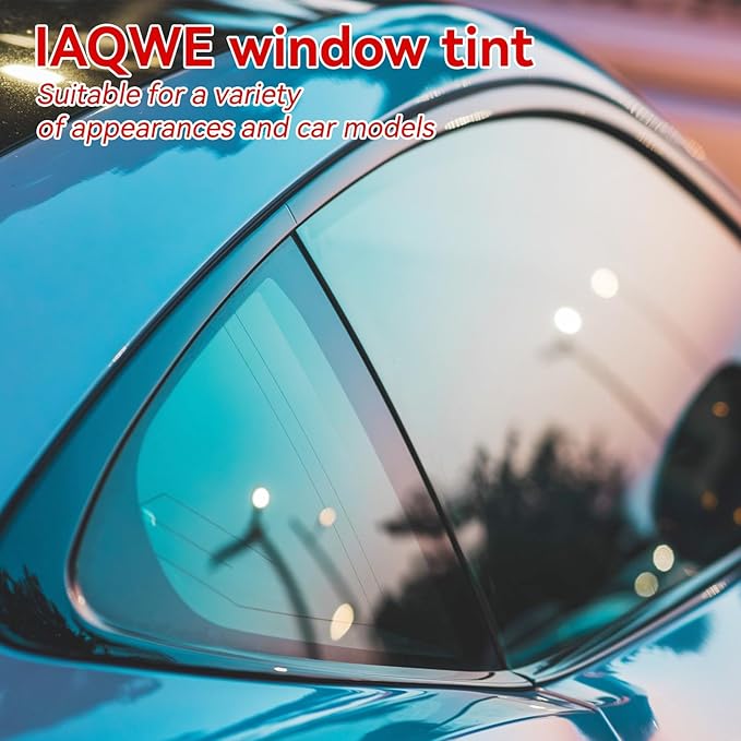 5% Ceramic Car Window Tint with 5% Percent VLT 20" in x 10'Ft Privacy Window Tint for Car Blocks UV IR Rays, Heat & Glare - Scratch Resistance-Black