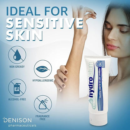 Dry Skin Cream - Hydrating Moisturizer for Sensitive & Extra Dry, Nourishing Body Lotion for Men & Women - 2oz