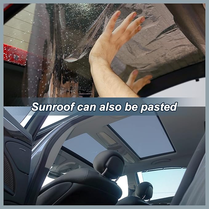 50% VLT Ceramic Car Window Tint Film - (36in * 15ft) Window Privacy Film, 99% Blocks UV & 95% IR Ray, Glare Reduction Blackout Window Film Auto Car Windshield Sun Shade Roll