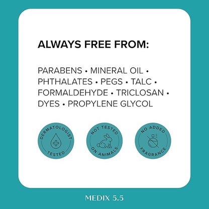 MEDIX 10% Glycolic Acid + Lactic Acid Leave-On Exfoliating Body Gel | AHA Exfoliant Body & Face Serum Refines + Softens Dry Dead Skin, Bumpy Skin, Uneven Skin Tone, KP Bumps, & Wrinkles, 1.7oz, 2PC