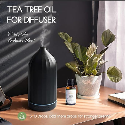 Organic Tea Tree Oil for Skin, Hair, Face, Scalp, Nails, 100% Pure Australian Tea Tree Essential Oil for Room Linen Spray, Diffuser -1 Oz
