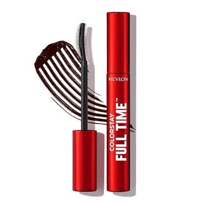 Revlon ColorStay Full Time Volumizing Mascara, 24 Hour Wear, Smudge-Proof, Non-Clumping, Flake-Free, Stocking Stuffer for Her, 402 Black Brown