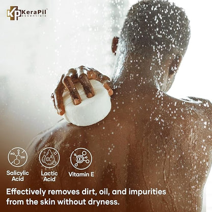 Exfoliating Body Wash with Salicylic Acid - No Dry Out, Gentle Exfoliates Rough and Bumpy Skin, Body Acne Wash, BHA & AHA - Coconut and Vanilla Salicylic Acid Body Wash - (16 fl oz x 2)