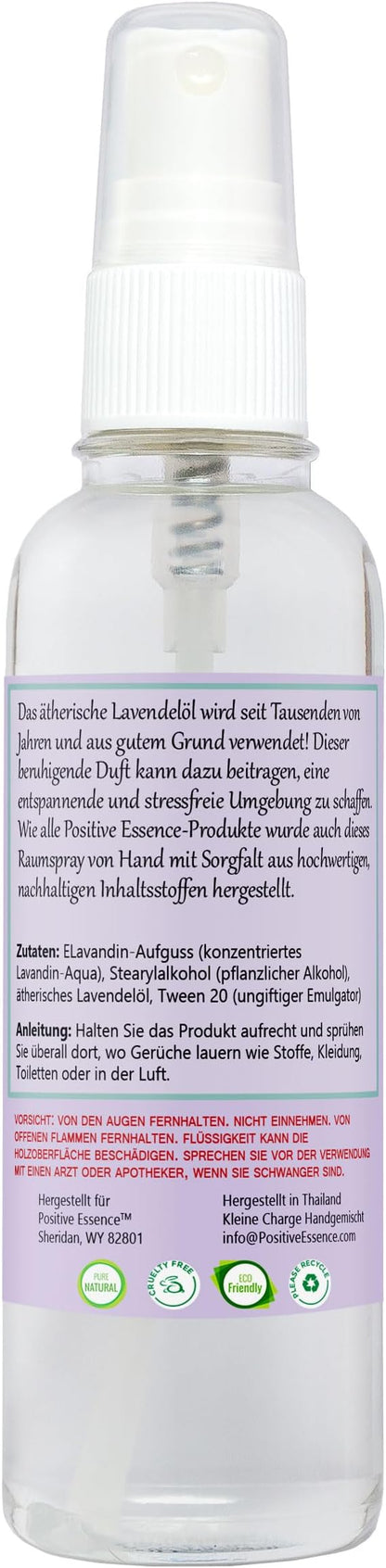 Lavender Linen and Room Spray, Natural Aromatherapy Sleep Spray for Relaxation and Stress Relief, Lavender Essential Oil for Pillows or Bedding, Odor Eliminator