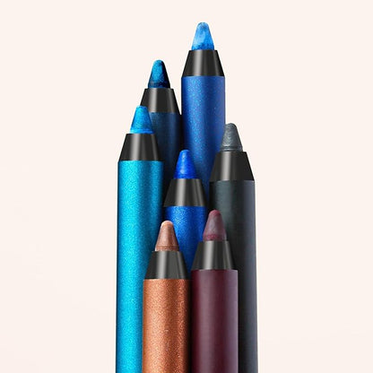 Colorbar Just Smoky Eye Pencil - Eyeliner Pencil with Built-in Smudger - Waterproof Formula - Matte Finish - 001 Just Black - 0.04 oz
