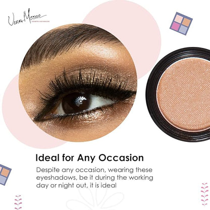 Vera Moore Eyeshadow, Highly Pigmented Eyeshades and Textures, Provide Bold and Lasting Looks, Suitable for Any Event, Easily Blendable Eye Makeup in Multiple Shades. (Taupe)
