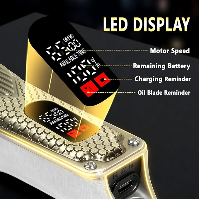 VanEdwinPro Professional Cordless Hair Clippers for Men, Heavy Duty Cutting Performance, Premium Feel Texture & Grip, Mens Hair Clippers for Barbers, Quiet Hair Trimmers for Men & Kids