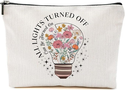 Inspirational Gifts Makeup Bag, Positive Affirmations Cosmetic Bag, Organizer Zipper Pouch Boss Day Mothers Day Birthday Motivational Gifts for Women Friends Sister Coworker Bestie