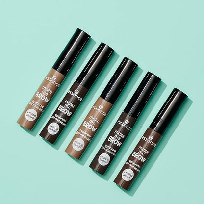 essence | 3-Pack Make Me Brow Eyebrow Gel Mascara | Infused with Fibers to Fill & Sculpt | Vegan & Paraben Free | Cruelty Free (02 | Browny Brows)