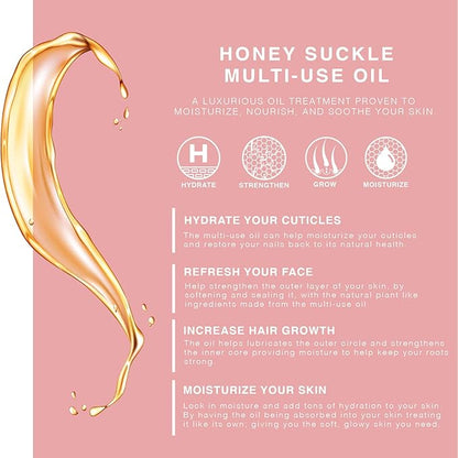 BEAUTE DE PROVENCE Multi-Use Face, Body & Hair Oil - Hydrates Skin, Restores Shine - With Apricot, Coconut Oil & Vitamin E - 4 Fl Oz