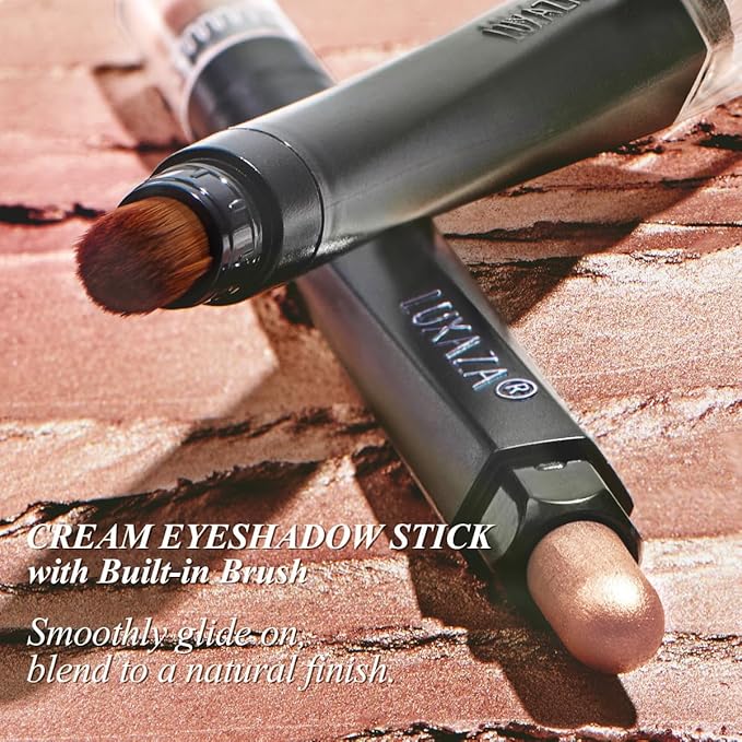 10PCS Neutral Eyeshadow Stick Makeup Set, Matte Cream Eye Shadow Eyeliner Brightener Pencil Crayon - J1 Mint Chocolate