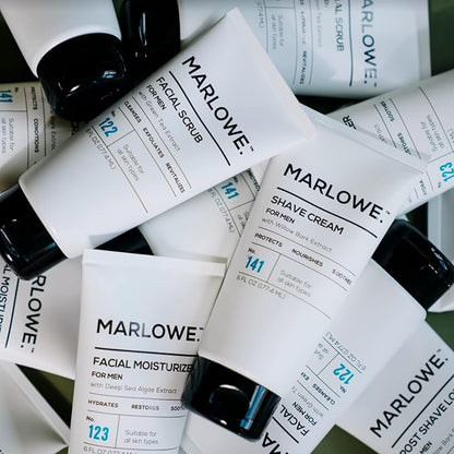 MARLOWE. No. 141 Shave Cream 6 oz, Conditioning Shaving Cream with Shea Butter & Coconut Oil, Smooths & Protects for a Close Shave, Aloe Citron Scent