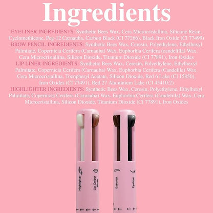 Lash Therapy Australia 4-In-1 | Makeup Pen, Lip Liner, Eyeliner, Brow Pencil & Highlighter | Compact, Travel Friendly Makeup Pen for Lips, Eyes, Brows & Face