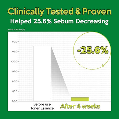 Troubless Mild Clear Toner Essence - Tea Tree Facial Toner for All Skin Types | Hydrating Skin Toner, Daily Skin Care (6.76 fl oz)