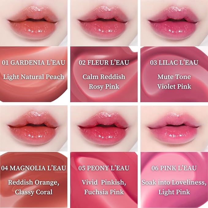 BBIA L’EAU Tint – Glossy & Glow Lip Stain, Watery Lip Tint, Non-Sticky, High Shine Finish, Long-lasting, Moisturizing, Lightweight, Natural, Daily Use, Vegan, Korean Lip Makeup (09 CLASSIC L'EAU)