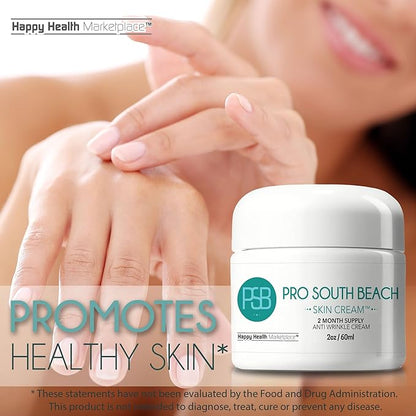 Pro South Beach Skin Cream - 2 Month Supply Anti Wrinkle Cream - Our Best Anti Aging Cream for Women - Anti Wrinkle Cream for Men - Anti Wrinkle Cream for Women - Day & Anti Wrinkle Night Cream