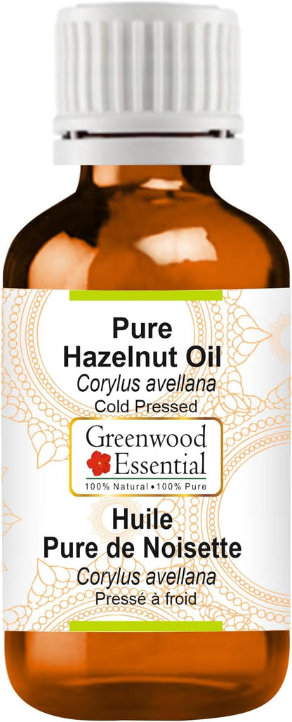 Greenwood Essential Pure Hazelnut Oil (Corylus avellana) Cold Pressed 5ml (0.16 oz)