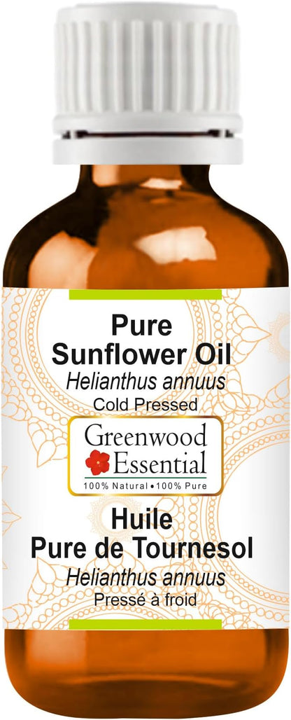 Greenwood Essential Pure Sunflower Oil (Helianthus annuus) Cold Pressed 5ml (0.16 oz)