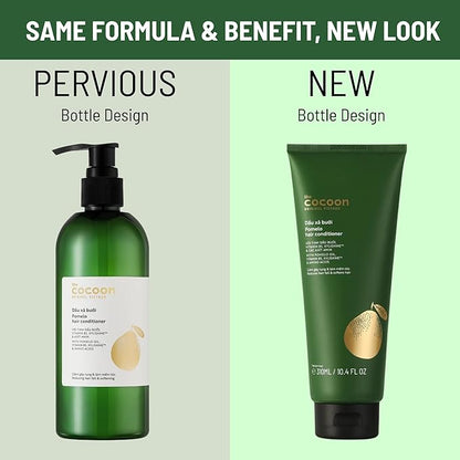 Cocoon Pomelo Essential Oil Conditioner with Xylishine & Amino Acid, Hair Growth for Thinning Hair, Organic Conditioner No Sulfate, Vegan to Soften, Reduce Loss & Volumize Hair Growth