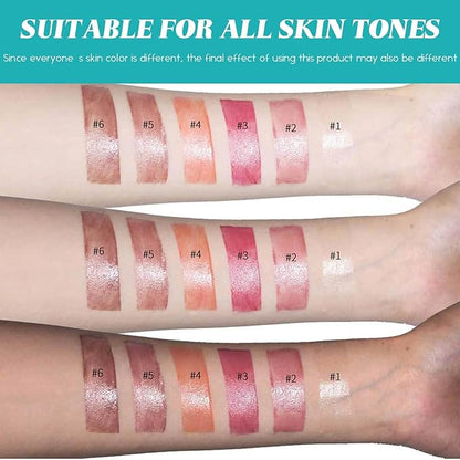 3PCS Hydrating Lip Tint Lipstick Set,Long-Lasting Matte Finish Moisturizing Tinted Balm,Natural Ingredients Strong Moisturizing Lipstick,Waterproof Lip Gloss Non-Stick Cup Lip Tint Stain(SET A)
