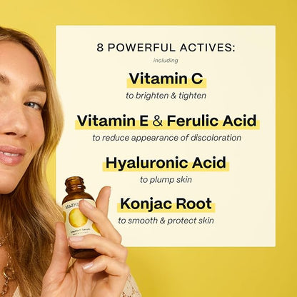 Mad Hippie Travel Face Serum Set – Skin-Brightening Vitamin C + Firming Super A Retinol, Day & Night Dual Pack, 0.5 Oz Ea