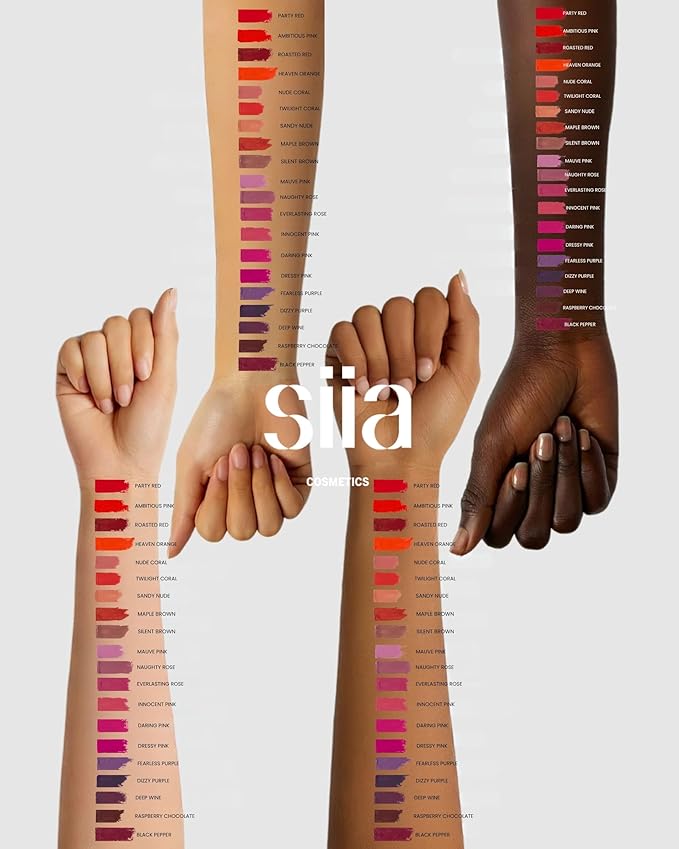 SIIA Cosmetics Change Agent Magnetic Original Lipstick in Deep Wine