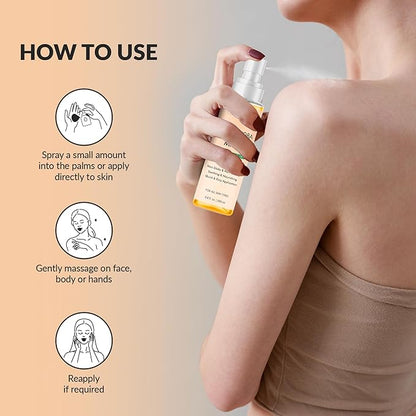 Majestic Pure Oat & Jojoba Oil Body Mist- 100% Pure & Natural - After Shower Body Oils for Women and Men - Scented, Radiant, Skin Therapy Firming Massage Oil - 6.8 Fl Oz