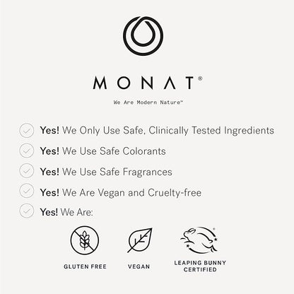 MONAT IR Clinical Thickening Shampoo & Conditioner Set – Hair Strengthening & Volumizing System for Thicker, Fuller-Looking Strands – Natural Hair Care with Rosemary, Mint & Pea Extract